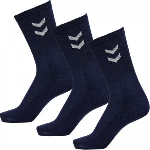 Hummel 3-pack Basic Socken Damen Navy | 698961-632