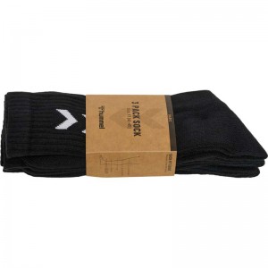 Hummel 3-pack Basic Socken Herren Schwarz | 255876-440