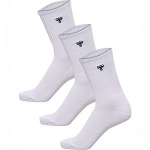 Hummel 3-pack Bee Socken Damen Weiß | 843604-517