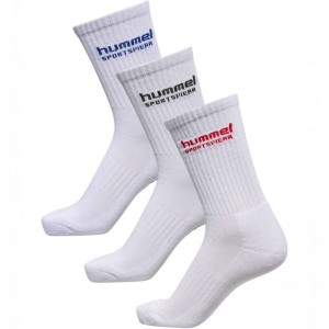 Hummel 3-pack Sportswear Socken Damen Weiß | 009427-224
