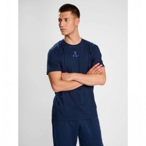 Hummel Active Chevrons Co S/S Hose Herren Navy | 760478-580