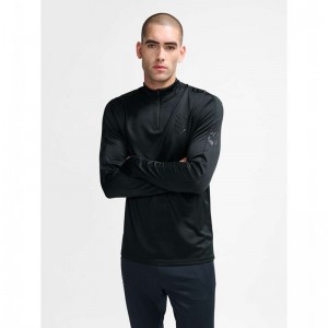Hummel Active Pl Half Zip Sweatshirt Herren Schwarz | 593178-964