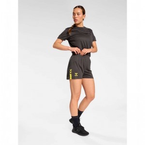 Hummel Active Pl Kurze Hose Damen Schwarz | 860944-281