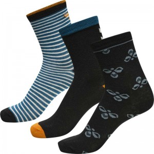 Hummel Alfa 3-pack Socken Kinder Schwarz | 774192-969