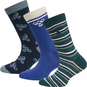 Hummel Alfie 3-pack Socken Kinder Grün | 373586-348