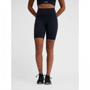 Hummel Alive Seamless High Waist Kurze Hose Damen Schwarz | 428896-958