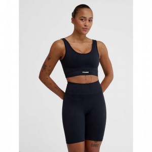 Hummel Alive Seamless Sport BH Damen Schwarz | 884063-971