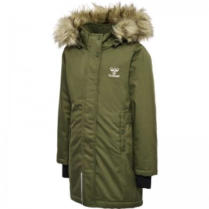 Hummel Alma Tex Mäntel Kinder Olivgrün | 372068-356