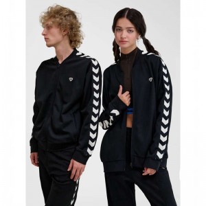 Hummel Archive Regular Poly Zip Jacken Herren Schwarz | 263903-844