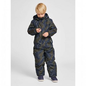 Hummel Artic Tex Snow Hoodie Kinder Olivgrün | 167551-429