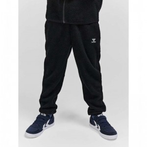 Hummel Atlas Fleece Hose Kinder Schwarz | 010454-243