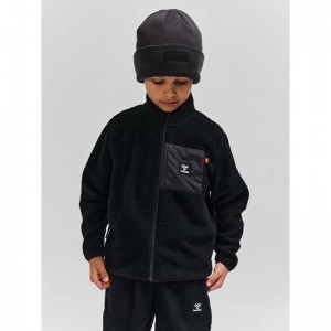 Hummel Atlas Fleece Zip Jacken Kinder Schwarz | 059002-974