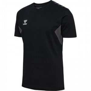 Hummel Authentic Co S/S T-shirts Herren Schwarz | 501997-746