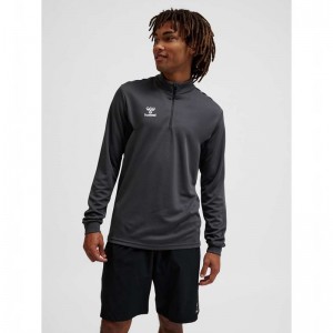 Hummel Authentic Half Zip Sweat Hose Herren Grau | 795213-864
