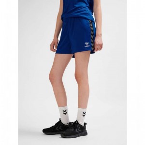 Hummel Authentic Pl Kurze Hose Damen Blau | 032997-531
