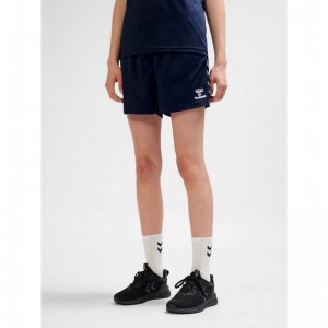 Hummel Authentic Pl Kurze Hose Damen Navy | 522948-647