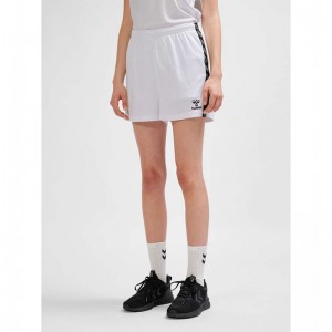 Hummel Authentic Pl Kurze Hose Damen Weiß | 526130-341