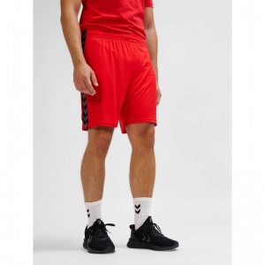 Hummel Authentic Pl Kurze Hose Herren Rot | 293669-461