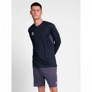 Hummel Authentic Pl L/S Trikot Herren Schwarz | 365306-044