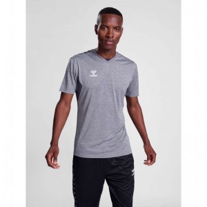 Hummel Authentic Pl S/S Trikot Herren Grau | 443710-391