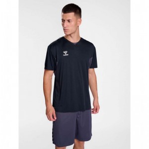 Hummel Authentic Pl S/S Trikot Herren Schwarz | 618038-877