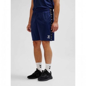 Hummel Authentic Pl T-shirts Herren Navy | 141744-132
