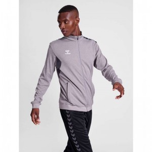 Hummel Authentic Pl Zip Jacken Herren Grau | 493858-446