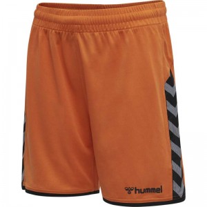 Hummel Authentic Poly Kurze Hose Kinder Orange | 871481-873