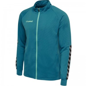 Hummel Authentic Poly Zip Jacken Herren Blau | 485061-196