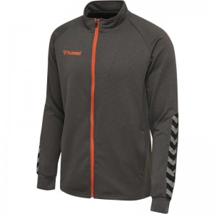 Hummel Authentic Poly Zip Jacken Herren Schokolade | 229931-143