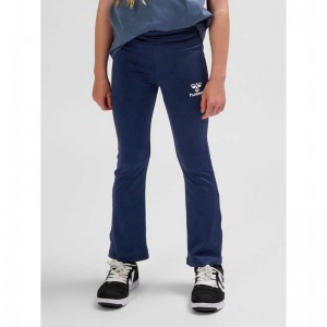 Hummel Aya High Rise Flare Hose Kinder Schwarz | 683071-245
