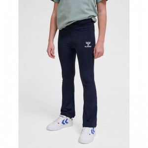 Hummel Aya High Rise Flare Strumpfhose Kinder Navy | 690165-918