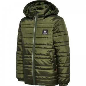 Hummel Bilbo Tex Jacken Kinder Olivgrün | 124641-003
