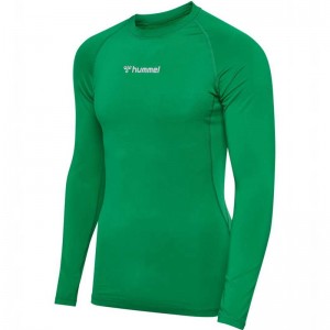 Hummel Bl Performance L/S Grundschicht Herren Grün | 486391-061