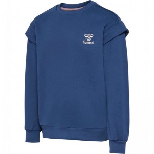 Hummel Bless Hoodie Kinder Blau | 547850-344