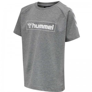 Hummel Box S/S T-shirts Kinder Grau | 472609-338