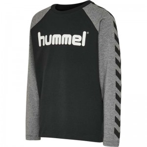Hummel Boys L/S T-shirts Kinder Schwarz | 898077-023
