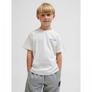 Hummel Casper S/S T-shirts Kinder Weiß | 585931-302