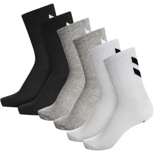 Hummel Chevron 6-pack Socken Damen Weiß | 433830-791