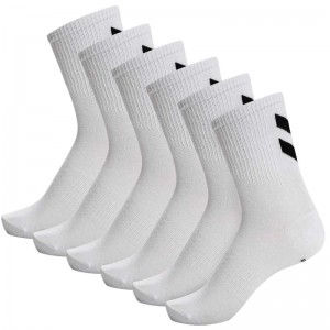 Hummel Chevron 6-pack Socken Damen Weiß | 457121-462