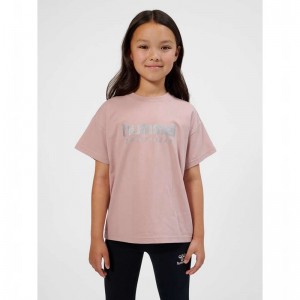 Hummel Chilli S/S T-shirts Kinder Rosa | 535398-503