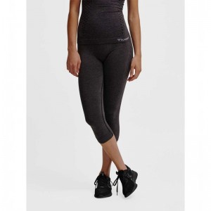 Hummel Ci Seamless 3/4 Strumpfhose Damen Schwarz | 195324-869