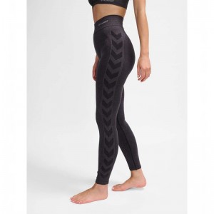Hummel Ci Seamless Mw Scrunch Strumpfhose Damen Schwarz | 328720-931