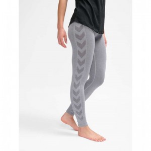 Hummel Ci Seamless Mw Scrunch Strumpfhose Damen Grau | 545233-192