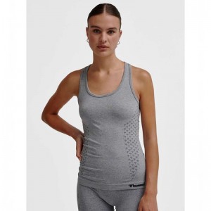 Hummel Ci Seamless Tanktop Damen Grau | 518014-849