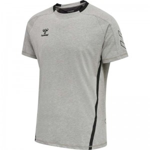 Hummel Cima Xk S/S T-shirts Herren Grau | 431536-462