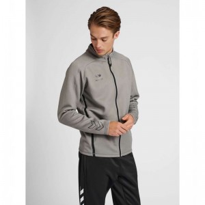 Hummel Cima Xk Zip T-shirts Herren Grau | 049344-171