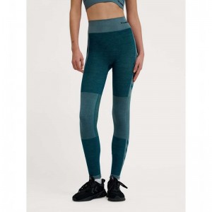 Hummel Clea Seamless Mid Waist Strumpfhose Damen Blau | 932816-457