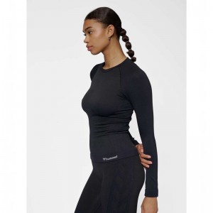 Hummel Clea Seamless Tight L/S Jacken Damen Schwarz | 340232-514
