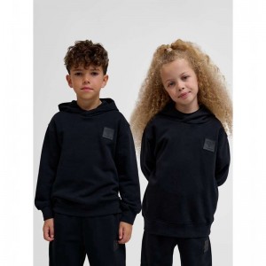 Hummel Clean Hoodie Kinder Schwarz | 185243-495